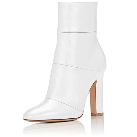 chunky high heel chelsea boots